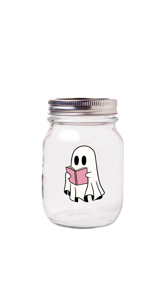 Boo reading candle