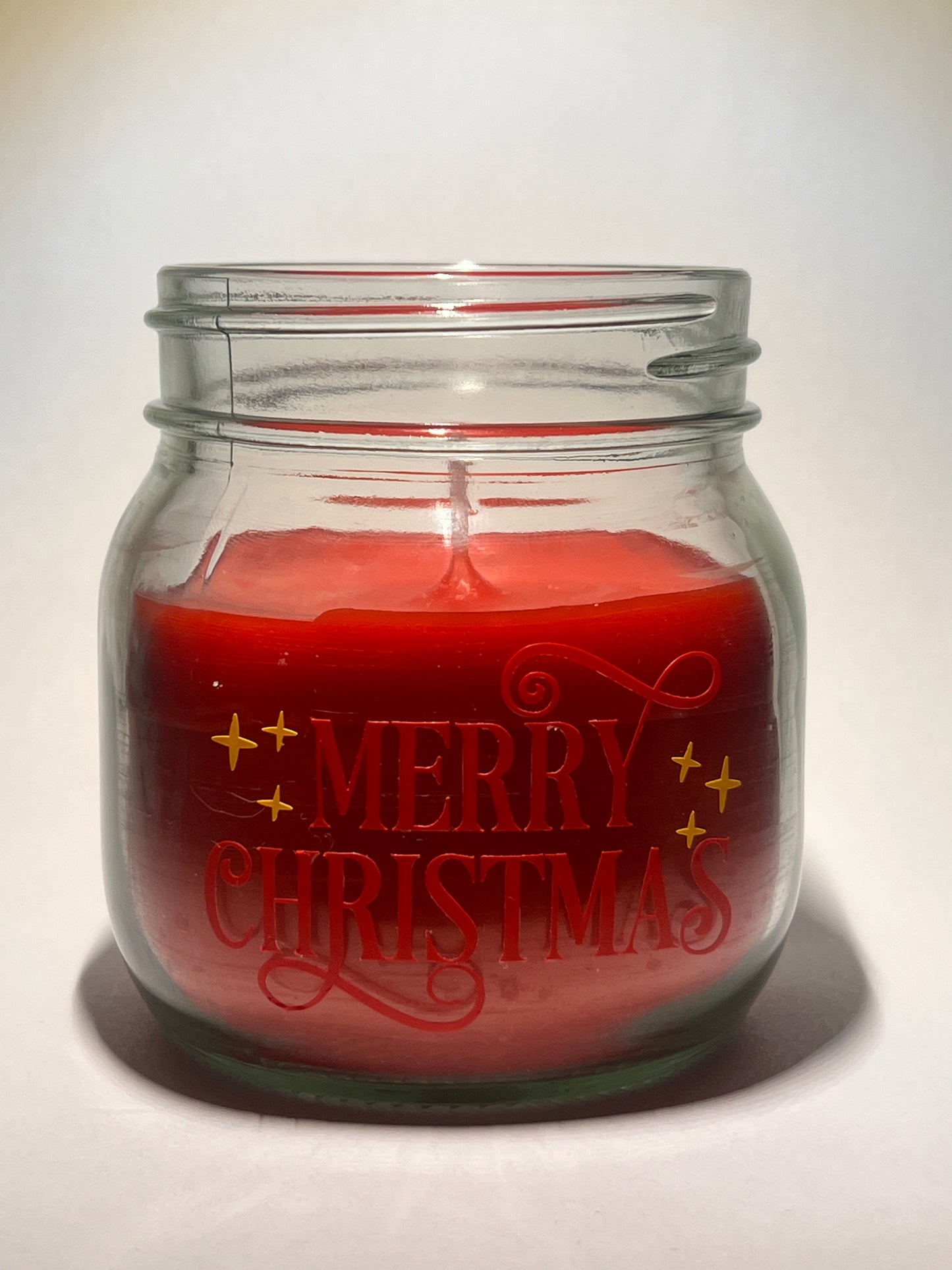 Gingerbread scented red candle