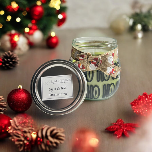 Christmas tree scented candle