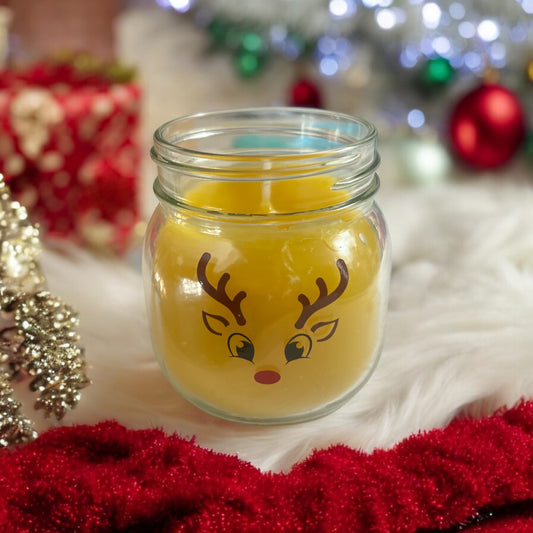 Reindeer tiramisu scented christmas candle